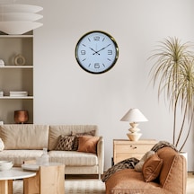 Gold Modern Tasarım 52 Cm Metal Duvar Saati 11