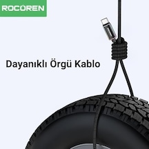 Type-c To Usb-a Rgb Aydınlatmalı 3a Hızlı Şarj Ve Data Kablosu 2 Metre