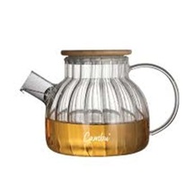 Konak Züccaciye Lıne Serisi Bambu Kapak Cam Demlik 1100ml