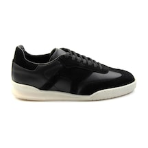 Siyah Hakiki Deri Erkek Sneaker E01442500102 Siyah