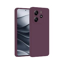 Redmi Note 14 4g Kılıf First Silikon - Mürdüm