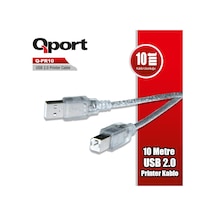 Qport Q-pr10 10m Usb 2.0 Yazıcı Kablosu