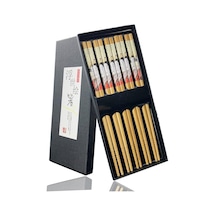 10 Pairs Yeniden Kullanılabilir Çin Klasik Ahşap Çubuklarını Geleneksel Vintage El Yapımı Doğal Çiçek Bambu Çubuklarını Suşi Araçları 2set A Diğer