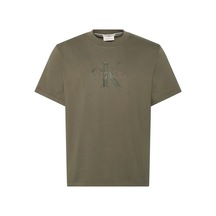 Calvin Klein Ss Hero Monologo Tee, Ldy Yeşil Erkek T-shirt