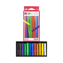 Toz Pastel Boya 12 Renk A4 Eskiz Defteri Pastel Dağıtma Kalemi 1 Paket Toz Soft Pastel Boya 12 Li Yumuşak Pastel Gölgele