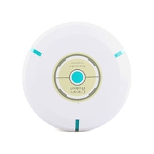 Youtek Ev İçi Akıllı Zemin Temizleyici Robotu - Otomatik Yön Değiştirme, Pet Tüyü Ve Toz Toplama, Mikrofiber Bezi İle Süper Temizlik Beyaz Beyaz