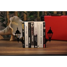 Lamba Desenli Metal Kitap Tutucu