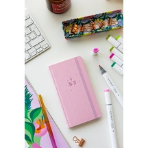 Charm Takılabilen 2026-2027 Mid-year Akademik Cep Ajanda 9x17 Cm Pembe
