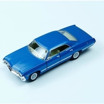 Kinsmart 1967 Chevrolet Impala 1:43 Mavi Çek Bırak Model Araba