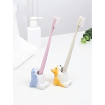 Karikatür Hayvan Diş Fırçası Tutucu Sevimli Corgi Köpekbalığı Depolama Standı Makyaj Fırça Kırtasiye Tezgah Organizatör Banyo Dekorasyon Corgi Diğer
