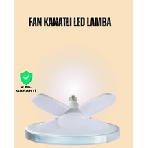 Hubrendy Tekno Yüksek Işık Güçlü Led Ampül 4 Kollu Katlanır Pervane Tasarım