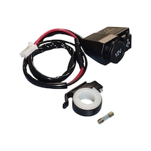 Motosiklet Usb Şarj Cihazı Çakmaklık Soketi 12v Universal Çakmaklık Dahil Değildir