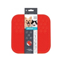 Lecca Kedi Ve Köpekler İçin Yavaş Beslenme Ödül Matı Medium Kırmızı 21x21 Cm