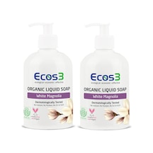 Ecos3 Organik Beyaz Manolya Sıvı Sabun 500 ML x 2