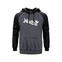 Judas Priest Gri Renk Reglan Kol Sweatshirt