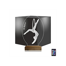 Luvivia Jimnastik Kişiye Özel 3d Lamba - Masa Gece Lambası Şeffaf