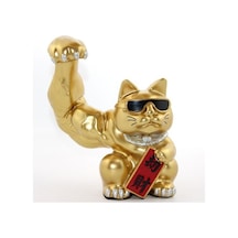Polyester Şanslı Kedi Figürü Model 3
