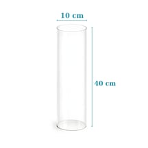 Pelet Sobası İçin Borosilikat Cam Boru 40 Cm