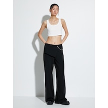 Koton Crop Atlet Kalın Askılı U Yaka Fitilli Beyaz 4sak10007ek 4SAK10007EK000