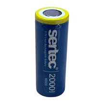 Sertec 3.7v Li-ion 18500 2000 Mah 3c Şarjlı Pil Çok Renkli