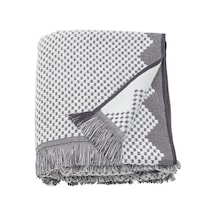Ikea Fjallstarr Banyo Havlusu 100 X 150 Cm Beyaz - Gri