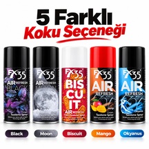 5'li Ortam Tazeleme Spreyi Seti Araç Ve Oda Kokusu Black, Moon, Biscuit, Mango, Okyanus
