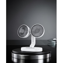 Çift Kafalı Usb Şarjlı Vantilatör Xuczzzsp01fan-1
