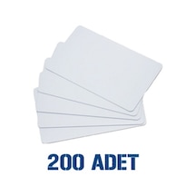 Baskısız Boş Beyaz Pvc Kart 200 Adet