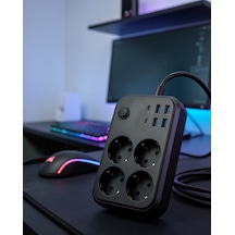 Çoklu Priz 4 Usb 2 Type-c 4 Priz Akım Korumalı Uczzzcokluakımkorumapriz3441-1 Diğer