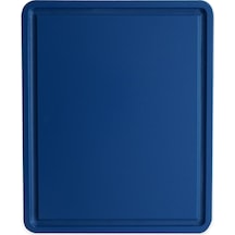 Türkay Polietilen Türkay Kesim Tahtası Polietilen Oluklu Plastik Levhası Mavi 32,5*26,5*1 Cm