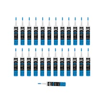 Selsil Silikonize Mastik Beyaz 500 gr 25 Adet Beyaz Beyaz