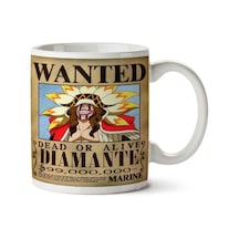 Wanted Diamante Anime Aranıyor İki Tarafı Baskılı Kupa Bardak Çok Renkli