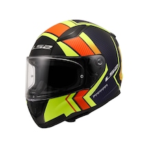 Ls2 Rapid 2 Extra Navy Kask Mavi - Mat Neon Sarı