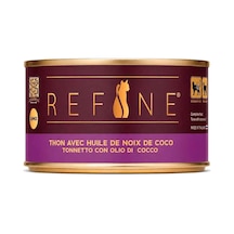 Refine Kısırlaştırılmış Kedi Konservesi Hindistan Cevizi Yağlı Ton Balıklı 85 Gr