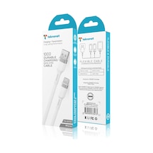 Teknonet TN-DC02 Plastik 1 M Micro Şarj Ve Data Kablosu Beyaz