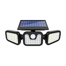 Powermaster Mx-w771a Sensörlü 3 Modlu 74 Ledli Solar Aydınlatmalı Duvar Lambası Şeffaf