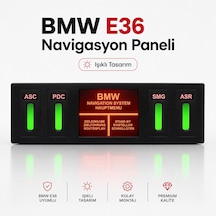 Bmw E36 Işıklı Navigasyon Paneli Asc Pdc Smg Asr Görünümlü Dekoratif Konsol Paneli 0