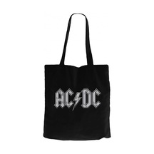 Ac Dc Logo Classic Siyah Kanvas Bez Çanta Siyah