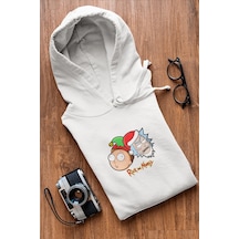 Rick And Morty Yeni Yıl Kapşonlu Sweatshirt 001