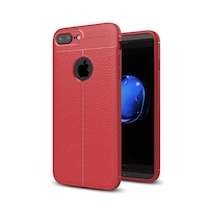 Apple iPhone Uyumlu  7 Plus Uyumlu Kılıf Auto Focus Kapak - Kırmızı