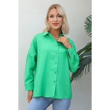 Basic Model Gömlek Yeşil-yeşil