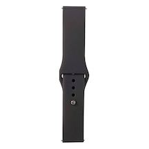 Galaxy Watch 46mm Band Serisi 22mm Klasik Kordon Silikon Strap Kayış-gri