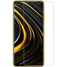 Ekılıf - Xiaomi Poco M3 Uyumlu - Ekran Koruyucu Maxi Glass Temperli Cam - Şeffaf
