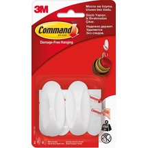 Command Küçük Boy Askı 2 Adet 3 Adet Çok Renkli