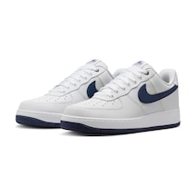 Nike Aır Force 1 '07 Lv8 Se Whıte/mıdnıght Navy-lıghtenıng - 752643615 Whıte/mıdnıght Navy-lıghtenıng
