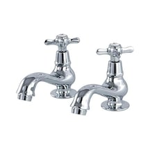 Ks1101bex Essex Lavabo Musluk Musluğu, 4-3/8 "borulu Erişimde, Parlak Krom Açık Bej