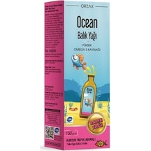 Orzax Ocean Balık Yağı Şurup Karışık Meyve Aromalı 150ml