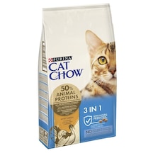 Purina Cat Chow 3in1 Doğal Prebiotikli Hindili Yetişkin Kedi Maması 15 KG