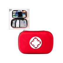 Wondernest 25'i 1 Arada Eva Taşınabilir Araba Acil Durum Kiti Hayatta Kalma Kutusu Kırmızı