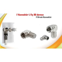 L F Konnektör L Çevirici Fiş 90 Derece - Anten Kablonuzun Katlan